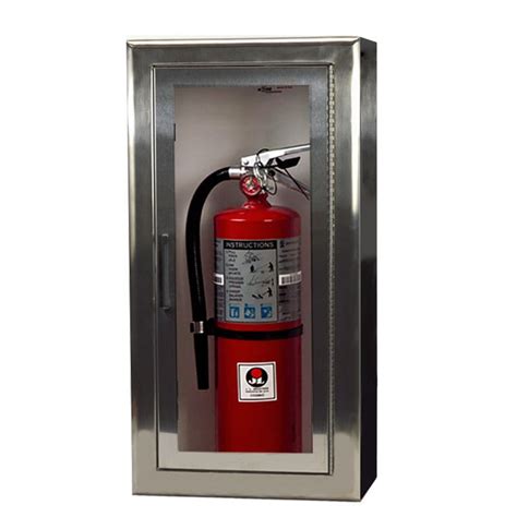 cosmopolitan stainless steel fire extinguisher cabinets smoke development|JL Cosmopolitan Stainless Steel 1037F10 Semi.